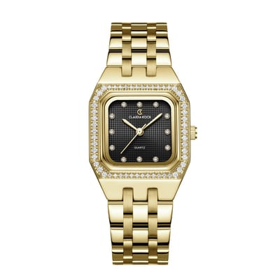 CK Bella – Gold with Black Square Dial - ClaudiaKoch Watches CK 4059