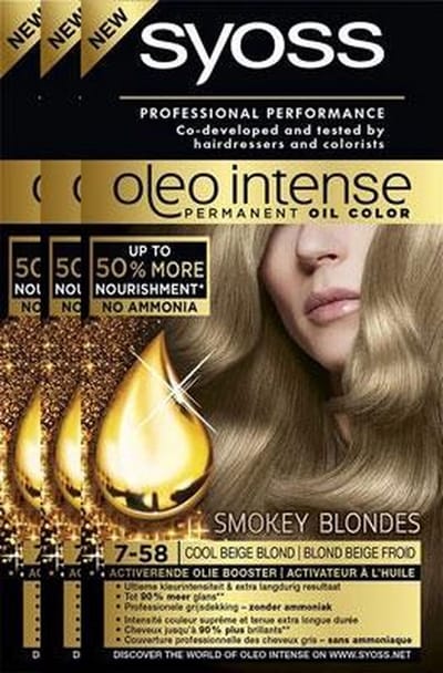 Syoss Oleo Intense 7-58 Beige Blond Voordeelverpakking