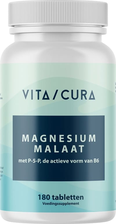 VitaCura® Magnesium Malaat + B6 - 180 tabletten