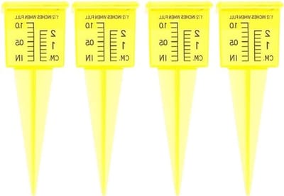 Set van 5 Neerslagmeters, Ideaal voor Tuin en Gazon, Nauwkeurige Meetcup voor Watergift en Irrigatie