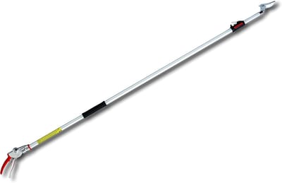 Telescopische Snoeischaar - Takkenknipper Lange Arm - Hoge Takken Snoeien - Snij- en Vasthoudfunctie - 1.8-3 Meter - Zilver Rood
