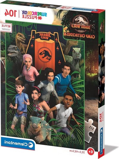 Jurassic World Puzzel - Legpuzzel Kinderen - Ontwikkelen Observatievaardigheden - Gerecyclede Materialen - 48.5 x 33.5 cm - Meerkleurig