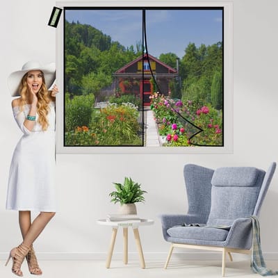 Horren voor Ramen - Insectenwering Raam - Buitenlucht Binnen - Zonder Boren - 130x120cm - Zwart