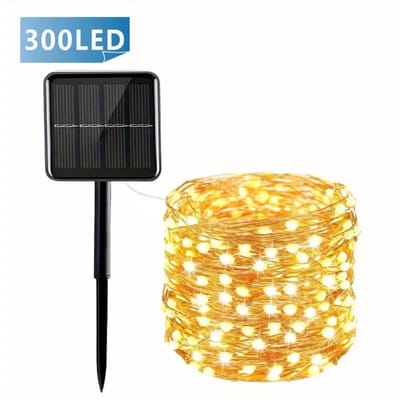 Bovista Lichtslinger - Lichtsnoer Buiten - Binnen - Klimop Slinger - Slinger Met Led Lichtjes - Zonne-energie - 32m