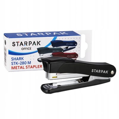 Starpak Metalen Nietmachine 12 Vel, Zwart, nr. 10 Nietjes