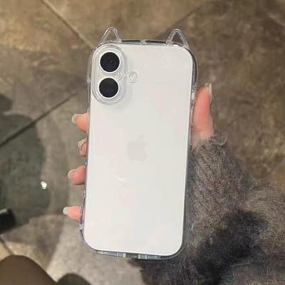 Schattige Kattenoortjes Transparante HoesLuxe Transparante Telefoonhoes Voor iPhone 11 12 13 14 15 16 Pro Max Schokbestendige Bumper Cases Cover For iPhone XR schoon