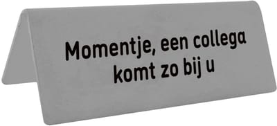CombiCraft tafelbordje collega komt zo bij u - 148x48mm per 5 stuks
