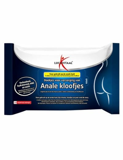 Lucovitaal Anale Kloofjes Doekjes - 3 x 25 stuks - Voordeelverpakking