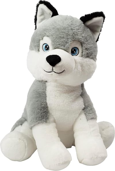 Deurstopper ca. 30 cm - 1 kg - Husky figuur met pluche vacht