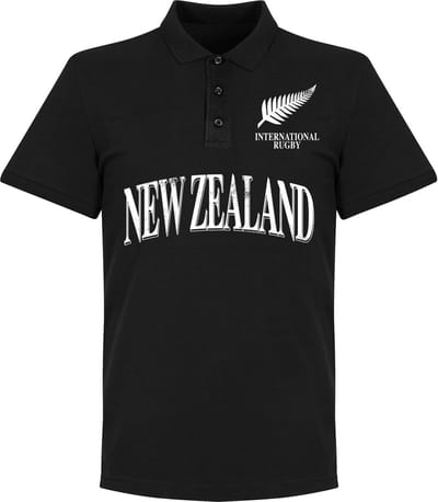 Nieuw Zeeland All Blacks Rugby Polo - Zwart - M