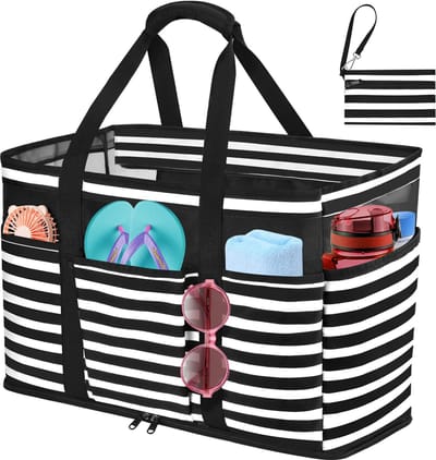 Unyqoos® Extra Grote Waterbestendige Strand- en Reistas met Slim Ontwerp voor Vakantie en Fitness
