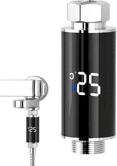 Douche Thermometer - Water Temperatuur Meter - Veilig Baden - Helder LED Display - 10 Centimeter - Zilver