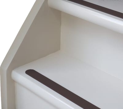 Antisliprubbertape - Trap antislip voor ronde hoekjes - roest bruin - 10 meter lang - 28mm breed