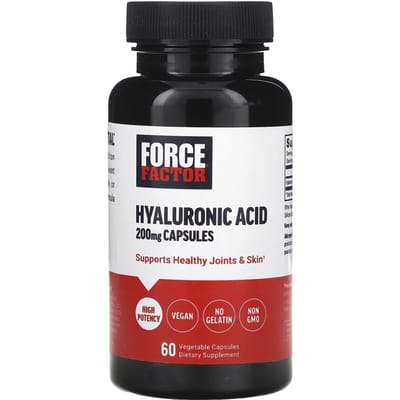 Force Factor, Hyaluronzuur, 200mg, 60 Veggie Capsules