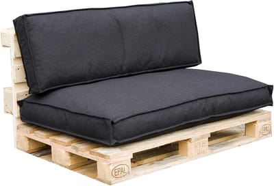 PALLETKUSSENS IN THE MOOD MICK ZWART 120X80 -120X40CM