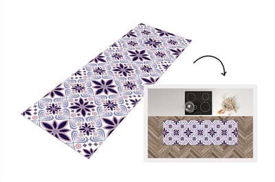Keukenloper - Loper keuken - Bloemen - Luxe - Design - 150x50 cm - Keukenloper vinyl