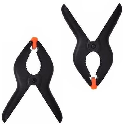 Benson Zeilklemmen - 4x stuks - 11 cm - lijmklemmen - marktklemmen - veerklem