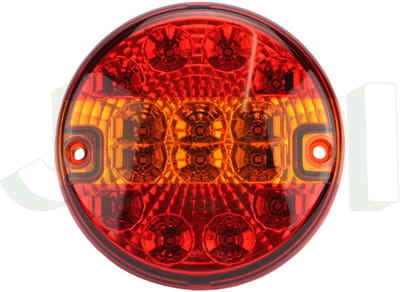 Achterlicht LED 140mm plat model 14 leds (inbouw)
