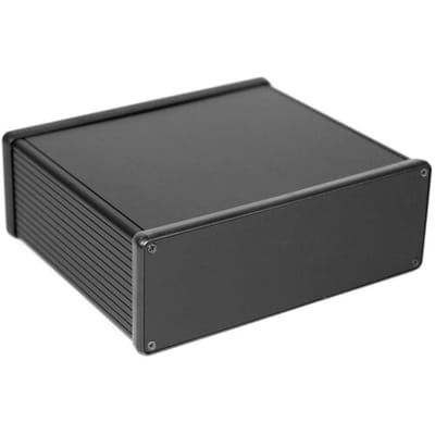 Hammond Electronics 1455U1602BK Universele behuizing 160 x 191 x 66 Aluminium Geëxtrudeerd Zwart (geëloxeerd) 1 stuk(s)