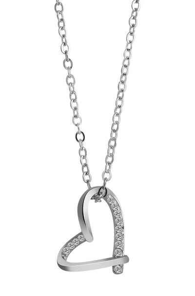 AKZENT Akzent dames ketting met hanger "Nicole" aus 925 Sterlingzilver, gerhodineerd, duurzaam