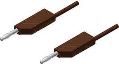 Hirschmann Test & Measurement MLN 25/2,5 BR Meetsnoer Banaanstekker 4 mm Banaanstekker 4 mm 25.00 cm Bruin 1 stuk(s)
