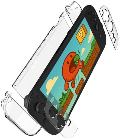 Hoes Geschikt voor Nintendo Switch 2 Case Bescherm Hoesje Hard Cover Shockproof - Case Geschikt voor Nintendo Switch 2 Hoes - Transparant