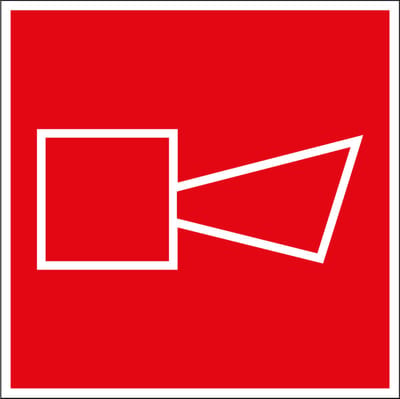 Brandhoorn sticker 150 x 150 mm