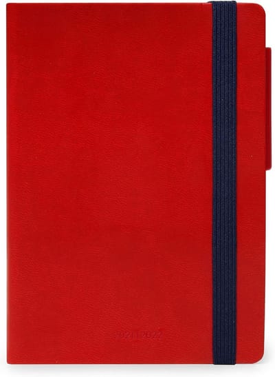 Weekplanner 16 Maanden (Sep 2021 - Dec 2022) Compact Formaat Rood