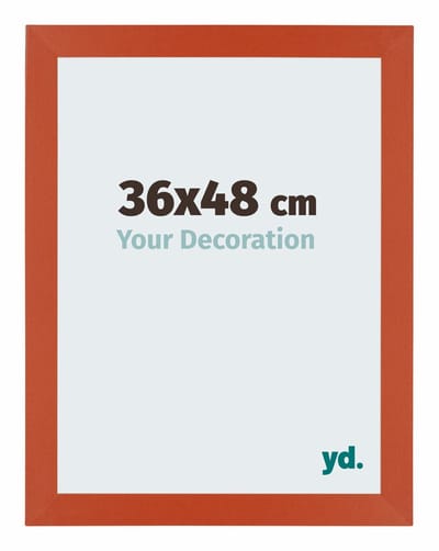 Your Decoration - Puzzellijst 36x48 cm - Oranje - Puzzellijst 500-1000 stukjes - MDF Fotolijst - Mura
