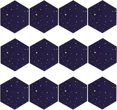 Geluidsisolatie Katoen - Akoestische Panelen - Studio Geluid - Hoge Dichtheid Schuim - Zijlengte 11 cm - Blauw