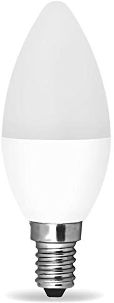 Kwazar Luminaire LED-lamp E14 kaarsvormige lamp SMD 4W equivalent aan 40W warm wit lamp C37 LED-lamp Milk 350 lm