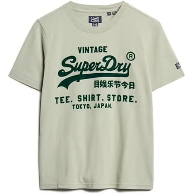 Superdry - Classic Relaxed T-shirt met vintage logo en print - Dames - T-shirts