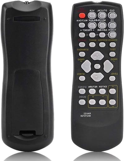 SnelShoppen - Vervangende Afstandsbediening voor TV RAV22, Geschikt voor RX-V459 RX-V357 HTR5830, Duurzaam en Gebruiksvriendelijk, Tot 10 Meter Bereik