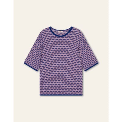 Oilily Kayla Gebreide Top- maatL Royal Blauw