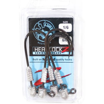 Tackle Tactics TT Headlockz HD jigkop 1/6 oz 6/0 4/verpakking (3108) black