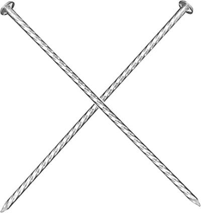 Kunstgras Verankering Spikes - 40 Stuks Zilvergrijs, Roestbestendig, 25 cm Lang, Heavy-Duty