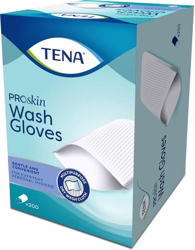 Washandschoen Zonder Folie voor Gevoelige Huid 6 x 200 Stuks