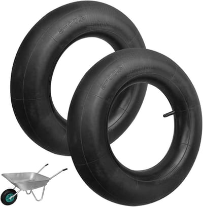 Vervangende Pneumatische Slang voor Tuinwagens en Tractors - 2 Stuks 4.80/4.00-8 Geschikt voor Grasmaaiers en Tuinmachines