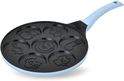 Pannenkoekenpan - Koekenpan - Pannenkoeken Bakken - Anti-aanbaklaag - 26cm - Dierenprint
