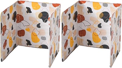 Olie Spatscherm - Vet Barrière - Schoon Koken - Opvouwbaar Ontwerp - 2 Stuks - Oranje