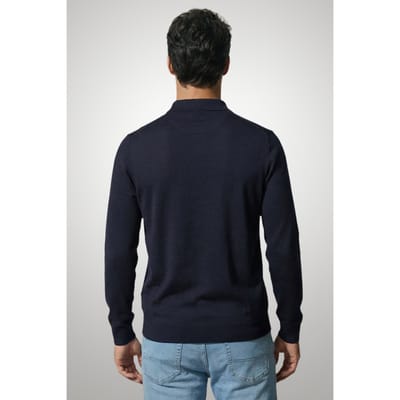 McGregor Fine Merino Polo Navy Size: S | Long-Sleeved T-Shirts Outlet | Heren | Blauw