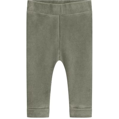 Prénatal newborn broek velours Light Khaki Green 44 unisex