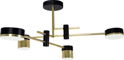 Toolight App1001-4C Plafonnière Zwart 68X12X31Cm