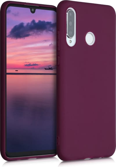 kwmobile telefoonhoesje geschikt voor Huawei P30 Lite - Hoesje voor smartphone - Back cover in bordeaux-violet