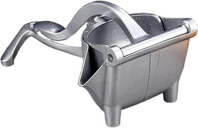 Pers Tool - Keuken Gadget - Sap Maken - 2-in-1 Ontwerp - Roestvrij Staal - Zilverkleurig