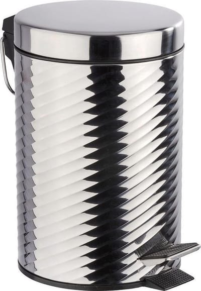 Wenko Pedaalemmer Spiro 3 Liter 22 X 26 Cm Rvs Chroom