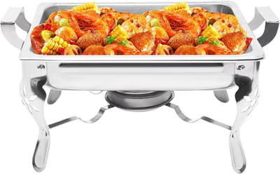 Voedselwarmer - Warmhoudcontainer - Buffet Verwarmen - Roestvrij Staal - 6 Liter - Zilver