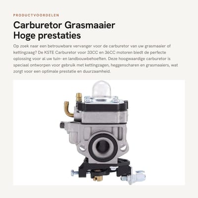 Dailygoods- Carburateur Hoogwaardige Vervanging - Carburateur Synchronisatie Set - Carburateur Afstelgereedschap - Geschikt voor 33CC/36CC - Duurzaam Metaal - Eenvoudige Installatie - Motorcarburateur
