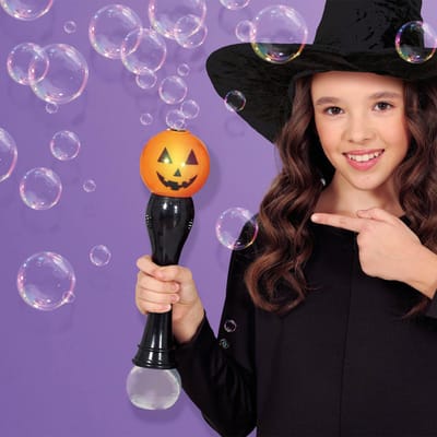 Fiestas Guirca - Halloween LED toverstaf met bubbels - 36 cm - Halloween - Halloween accessoires - Halloween verkleden