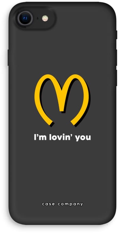 Case Company® - Hoesje geschikt voor iPhone SE 2020 hoesje - I'm lovin' you - Biologisch Afbreekbaar Telefoonhoesje - Bescherming alle Kanten en Schermrand